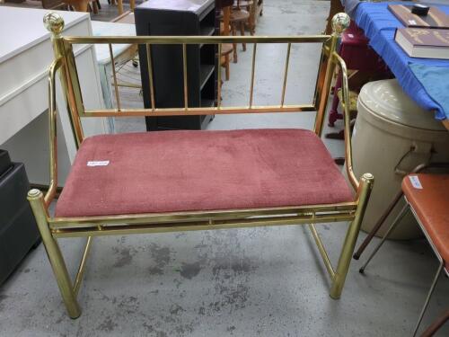 Brass-look Bench