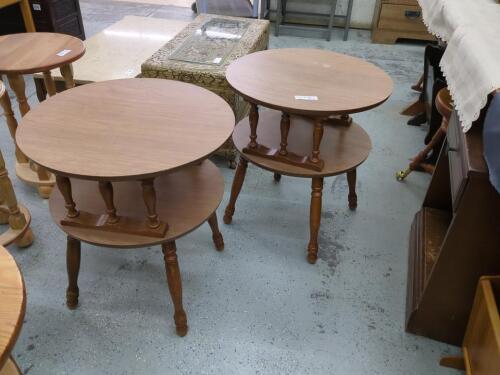 2 Round Side Tables