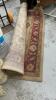 LARGE CROSSROADS AREA RUG - BURGUNDY/CREAM TONES