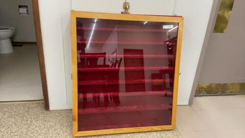 WOOD FRAME DISLAY CASE