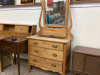 THREE DRAWER DRESSER W/MIRROR