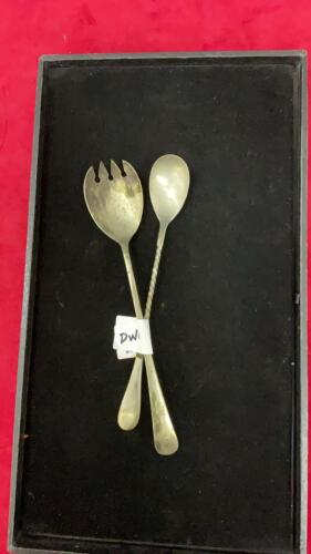 (2) SILVER SERVING SPOONS