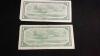 (2) CANADA 1954 $1 BILLS - 4