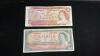 (2) CANADA $2 BILLS - 1954 & 1974