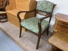 QUEEN ANNE STYLE ARM CHAIR