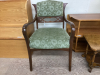 QUEEN ANNE STYLE ARM CHAIR - 2