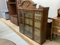 TWO PC LIGHTED CHINA CABINET