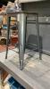 METAL STOOL W/ WOOD SEAT