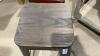 METAL STOOL W/ WOOD SEAT - 2