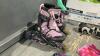 PAIR OF ROLLER BLADES, KNEE PADS - 2