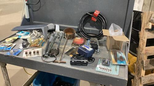 HOSE, FLOAT CONTROLLER, KNOBS, POURING LADDLE, 3 WALL HYDRANTS, CASTERS