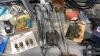 HOSE, FLOAT CONTROLLER, KNOBS, POURING LADDLE, 3 WALL HYDRANTS, CASTERS - 3