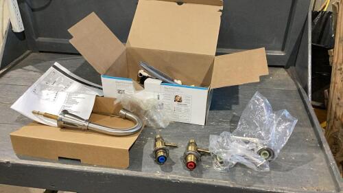MOEN BATHROOM FAUCET SET W/POP UP DRAIN