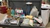 BOX W/ VENT COVERS, CHECK VALVE, GATE HARDWARE, SHELF BRACES, GOLF CLOCK,
