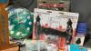 BOX W/ VENT COVERS, CHECK VALVE, GATE HARDWARE, SHELF BRACES, GOLF CLOCK, - 3