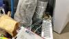 BOX W/ VENT COVERS, CHECK VALVE, GATE HARDWARE, SHELF BRACES, GOLF CLOCK, - 5