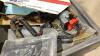 BOX W/ VENT COVERS, CHECK VALVE, GATE HARDWARE, SHELF BRACES, GOLF CLOCK, - 6
