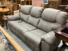 BONDED LEATHER RECLINING COUCH-ELECTRIC