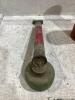 ANTIQUE BOX W/ FIRE EXTINGUISHER, WALL MOUNTED BELL & INSECT SPRAYER - 4