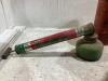 ANTIQUE BOX W/ FIRE EXTINGUISHER, WALL MOUNTED BELL & INSECT SPRAYER - 5