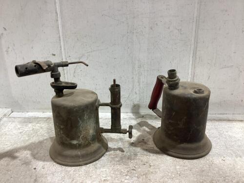(2) ANTIQUE TORCHES