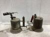 (2) ANTIQUE TORCHES