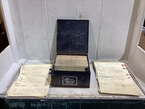 HUTH 3500-7000 PROGRAM CARDS