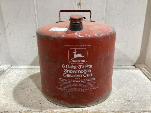 JOHN DEERE 6-GALS.-3-1/2 PTS SNOWMOBILE GASOLINE CAN