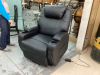 BLACK VINYL RECLINER-ELECTRIC - 2