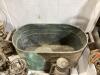 ANTIQUE TUB W/ (4) LANTERNS - 8