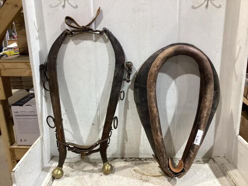 LEATHER COLLAR & HAMES