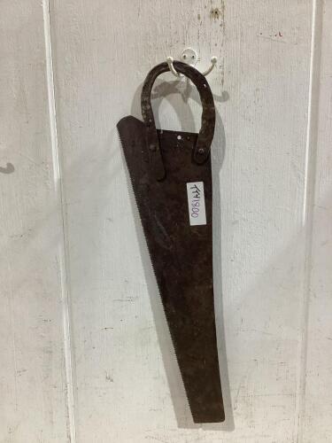 HAND SAW W/ HORSE SHOE HANDLE