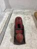 ANTIQUE BOX W/ LEVELS, PLANES, CHISELS & FISHERMAN'S RULER - 2