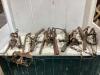 ANTIQUE BOX OF MIXED TRAPS
