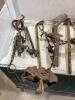 ANTIQUE BOX OF MIXED TRAPS - 2