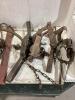 ANTIQUE BOX OF MIXED TRAPS - 4
