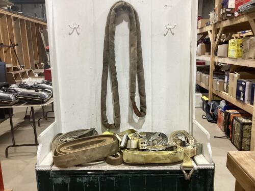 TOTE OF TOWING/RATCHETING STRAPS