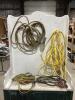 SHOP BOX W/ (2) EXTENSION CORDS & (2) BOOSTER CABLES