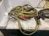 SHOP BOX W/ (2) EXTENSION CORDS & (2) BOOSTER CABLES - 8