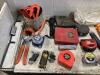 SHOP BOX W/ MEASURE TAPES, ALLEN WRENCHES, FLASH LIGHT & MISCELLANEOUS - 3