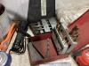 SHOP BOX W/ MEASURE TAPES, ALLEN WRENCHES, FLASH LIGHT & MISCELLANEOUS - 5