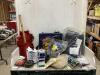 SHOP BOX OF MISCELLANEOUS W/ CAR WASH, SPLIT LOOM & HOOK