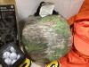 BOX W/ FISHING BAITS, HAT, ENERGIZER, BUCKMARK EMBLEM & MISCELLANEOUS - 7