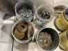SHOP CRATE OF ASSORTED PAILS OF NAILS - 3
