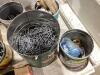 SHOP CRATE OF ASSORTED PAILS OF NAILS - 7