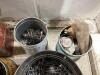 SHOP CRATE OF ASSORTED PAILS OF NAILS - 8