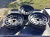 (3) BLACK 5-BOLT RIMS 8"