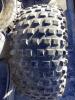 (6) MIXED TIRES - (2) 19X7.00-8, (4) AT16X8-7 W/ 4-BOLT RIMS - 5