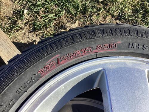 (4) 195/55R15-89H - WESTLAKE TIRES W/ 4-BOLT RIMS