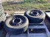 (2) MIXED TIRE - P205/60R15 & ST205/75R15 W/ 5-BOLT RIMS - 3